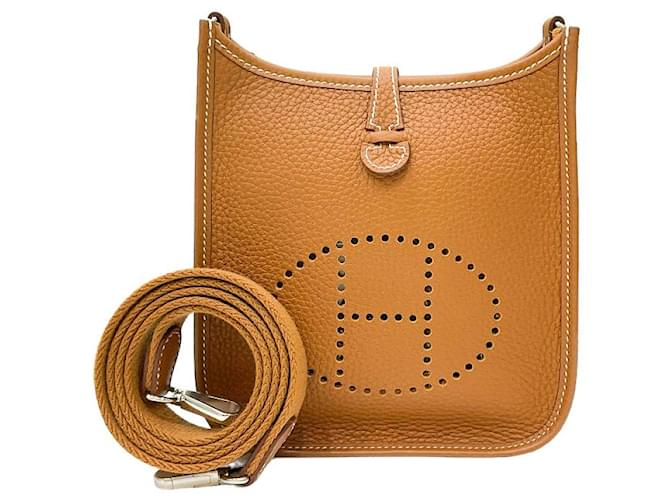 Hermès Bolsa crossbody de couro Hermes Clemence Evelyne TPM em excelente estado  ref.1324375