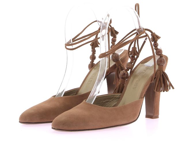 Sandales Givenchy T.EU 39 Suède Marron