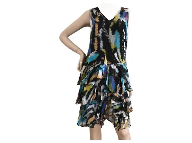 Autre Marque MATTHEW WILLIAMS PARA H&M VESTIDO DE SEDA. Multicolor