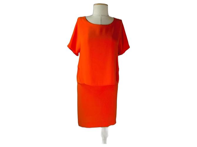 Luisa Cerano Dresses Orange Polyester  ref.1324432