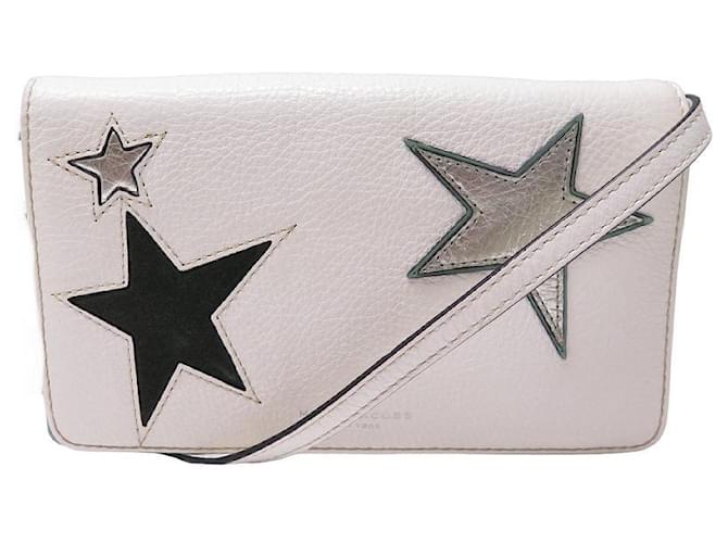 NEW MARC JACOBS PATCHWORK STAR M HANDBAG0009528 PURSE HAND BAG White Leather  ref.1324602