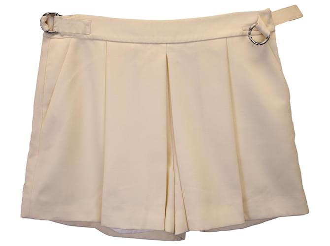 Alexander Wang Tailored Mini Shorts in Cream Wool White  ref.1324615