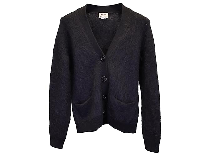 Acne Studios Buttoned Sweater in Black Wool  ref.1324632