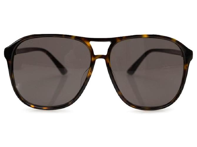 Lunettes de soleil en forme de larme en plastique Gucci GG0016SA 59□13 145 en très bon état général Noir  ref.1324654