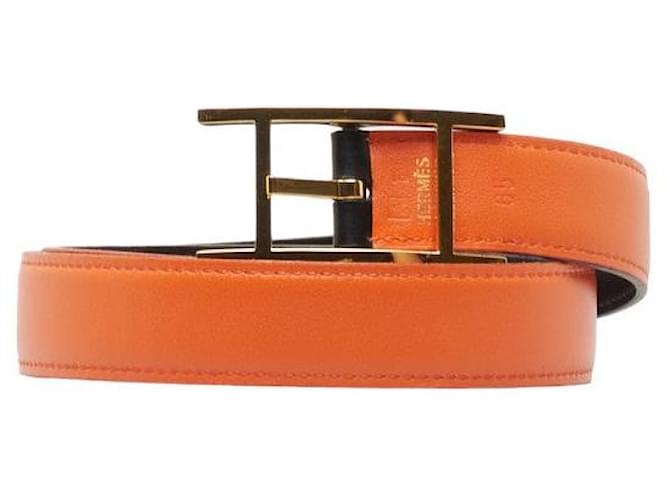 Hermès Leather Reversible Hapi Belt  ref.1324656