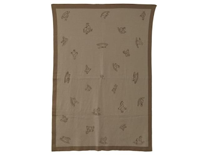 Hermès Silk Rocking Horse Blanket Cotton  ref.1324658
