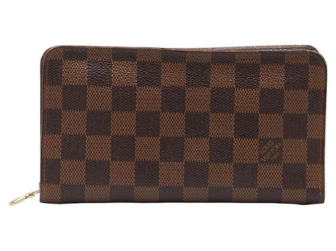 Louis Vuitton Damier Ebene Zippy Organizer Canvas Long Wallet N61728 in Good condition Cloth  ref.1324669