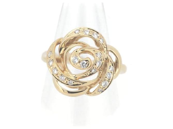 Tasaki 18K Floral Diamond Ring Metal  ref.1324670