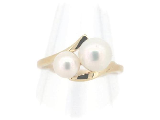 Mikimoto 18Bague K Pearl en très bon état Métal Doré  ref.1324671