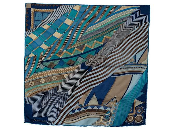 Hermès Hermes Carré Coupons Indiens Silk Scarf Cotton Scarf in Excellent condition Coton  ref.1324715