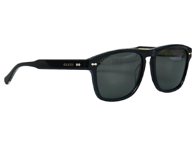 Lunettes de soleil Gucci en plastique Wellington GG0911S 58□17-145 En excellent état Noir  ref.1324733