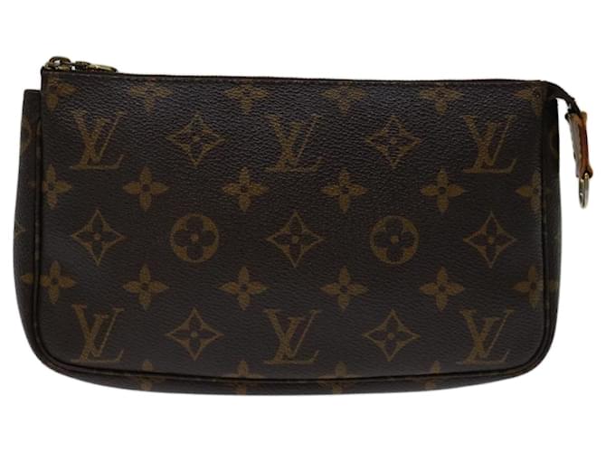 Louis Vuitton Pochette Accessoire Marrom Lona  ref.1324839