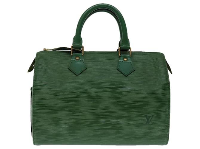Louis Vuitton Speedy 25 Verde Couro  ref.1324873
