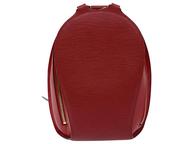 Louis Vuitton Mabillon Rot Leder  ref.1324901