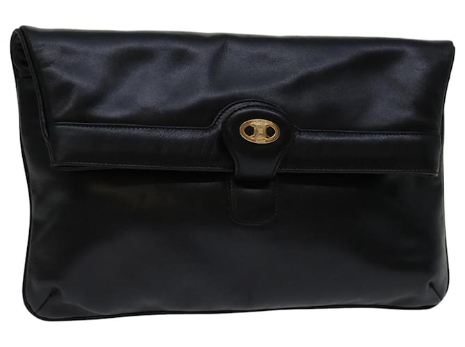 Céline CELINE Shoulder Bag Leather Black Auth yk11353  ref.1324945
