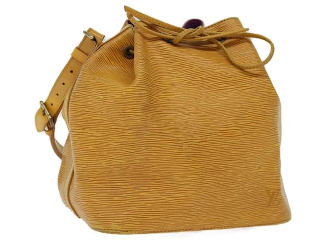 LOUIS VUITTON Epi Petit Noe Shoulder Bag Tassili Yellow M44109 LV Auth 70117 Leather  ref.1325009