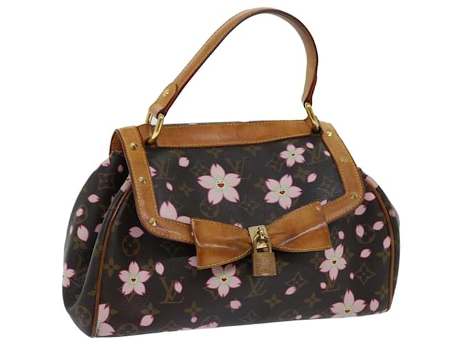 LOUIS VUITTON Monogram Cherry Blossom Sac Retro PM Hand Bag M92012 auth 69900 Cloth  ref.1325018