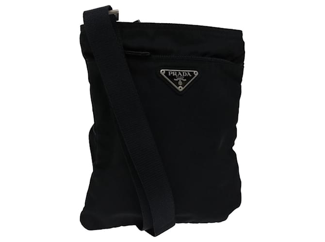 PRADA Shoulder Bag Nylon Black Auth bs13137  ref.1325034