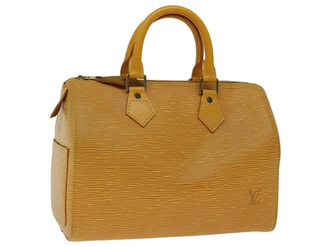 Louis Vuitton Epi Speedy 25 Hand Bag Tassili Yellow M43019 LV Auth 70079 Leather  ref.1325056