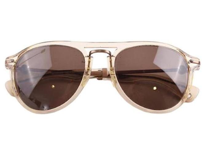 Moncler Óculos de sol castanhos Marrom Plástico  ref.1325110