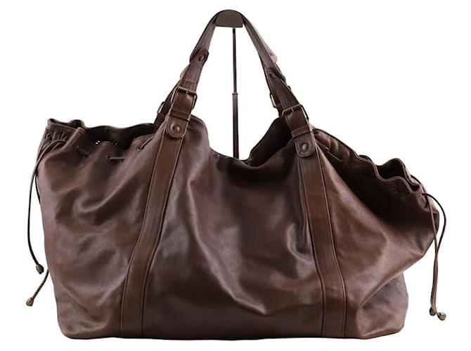 Gerard Darel Leather Travel Bag Brown  ref.1325119