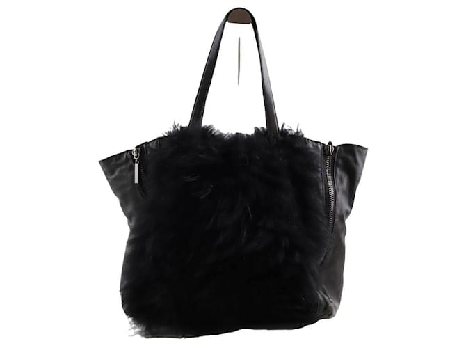 Hôtel Particulier Leather shoulder bag Black  ref.1325124
