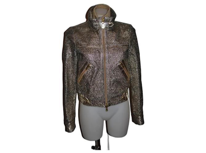 Hogan leather jacket Golden  ref.1325133