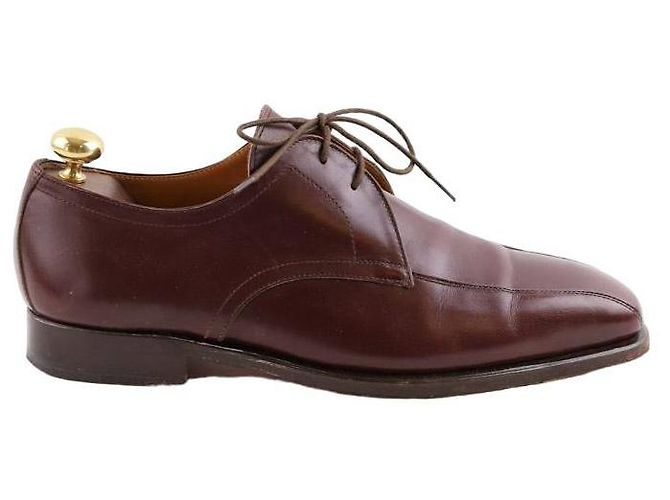 Hermès stringate in pelle Marrone