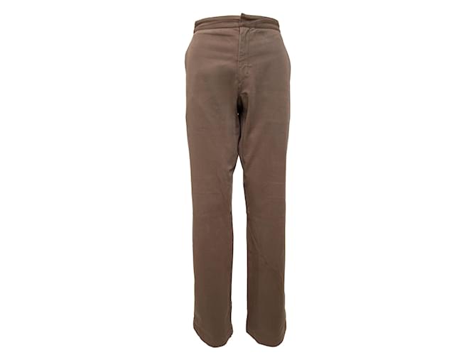 Prada Pants with Buckle Strap Brown  ref.1325186