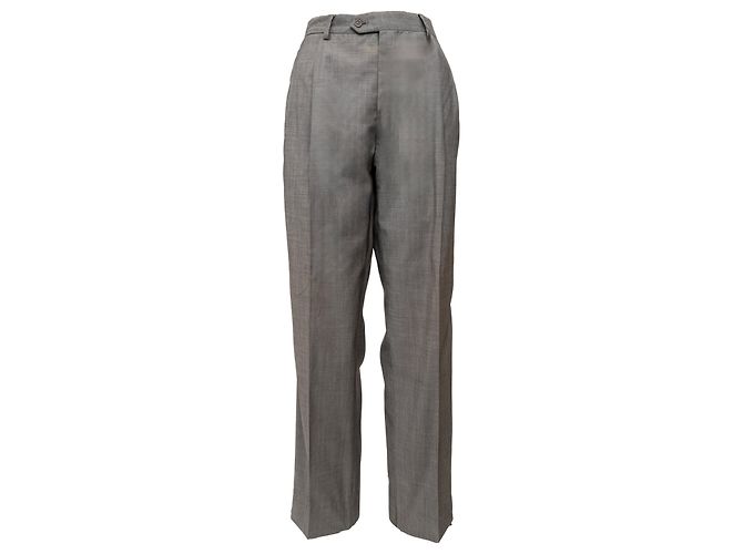 Valentino Super 120's Tailored Pants Grey
