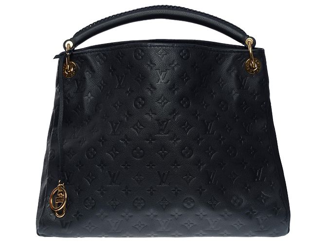 Artsy Bolsa artística LOUIS VUITTON em couro marinho - 101143 Azul marinho
