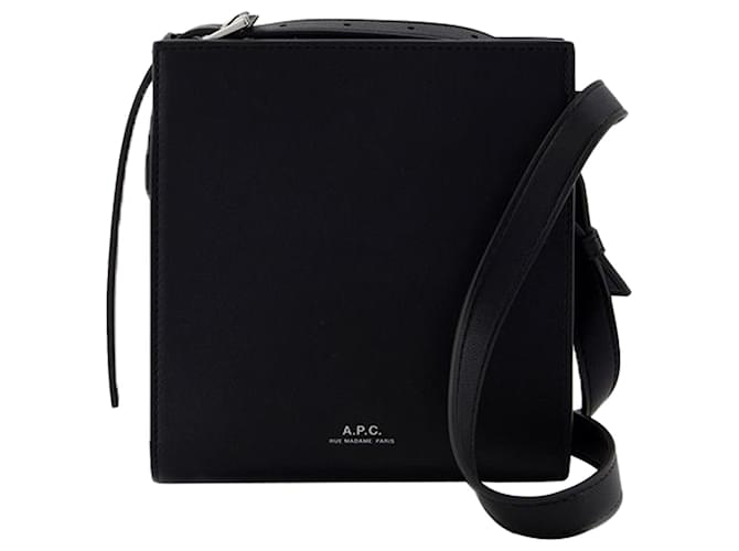 Apc Nino Crossbody - A.P.C. - Synthetic Leather - Black Leatherette  ref.1325316