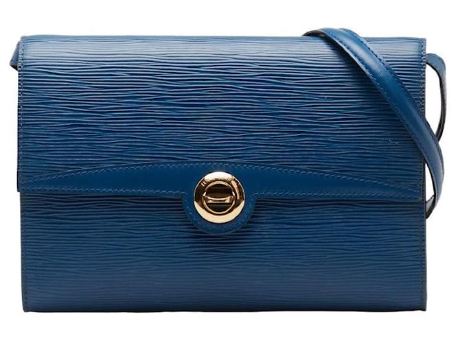 Borsa a spalla Louis Vuitton Epi Pochette Arche M52575 in pelle blu in ottime condizioni  ref.1325329