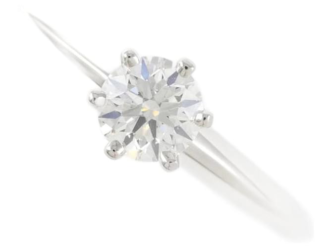 Anello solitario in diamante in platino PT950 di Tiffany & Co in eccellenti condizioni Argento Metallo  ref.1325386