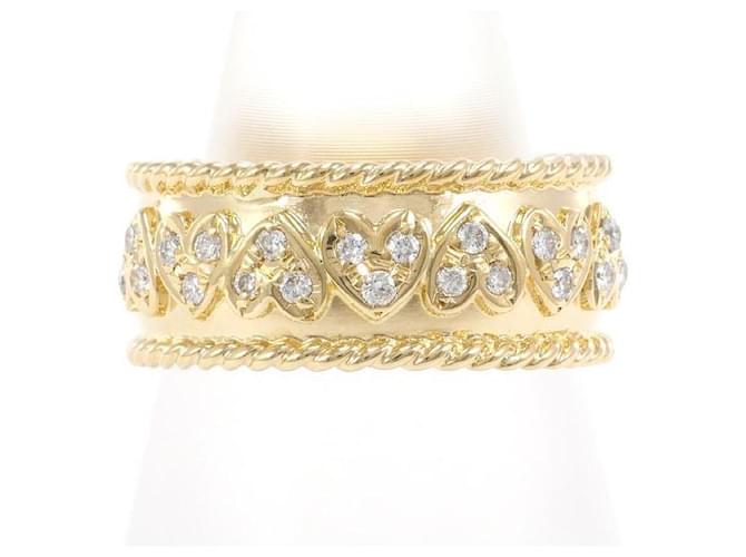 Other jewelry Autre Marque 18K Diamond Heart Ring Metal  ref.1325393