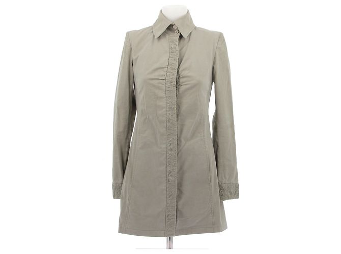 Chaquetas Chanel T.FR 36 Algodón Beige