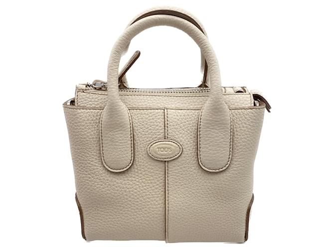 TOD'S  Handbags T.  leather Beige  ref.1325458