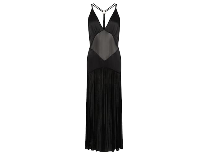 Autre Marque SLEEPING WITH JACQUES  Dresses T.International S Silk Black  ref.1325496