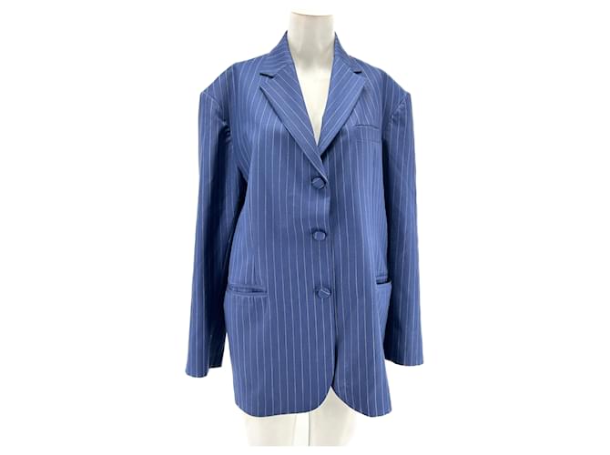 Autre Marque CEKETTE  Jackets T.International L Wool Blue  ref.1325510