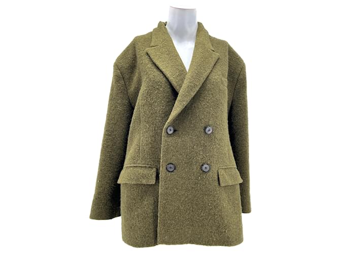 Autre Marque BOUGUESSA  Jackets T.International S Wool Khaki  ref.1325519