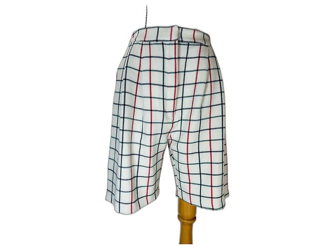 Pantalones cortos Munthe Plus Simonsen Gingham de algodón Multicolor