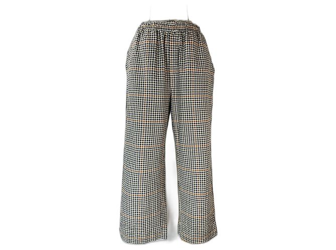 Autre Marque Pantalón Aiayu de algodón de cuadros Multicolor