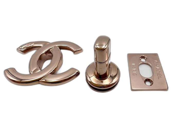 CHANEL chiusura originale CC turnlock D'oro