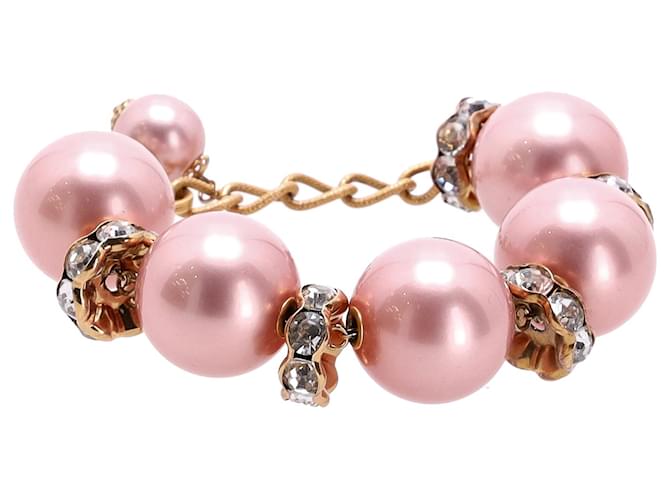 Dolce & Gabbana-Armband aus rosa Perlen Pink  ref.1325726