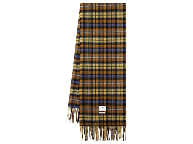 Autre Marque Tartan Scarf - Ader Error - Wool - Brown  ref.1325748