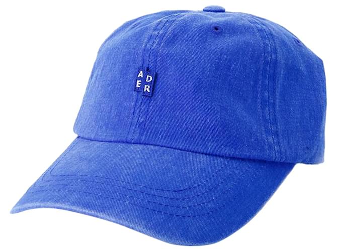 Autre Marque Cap With Logo - Ader Error - Cotton - Blue  ref.1325779