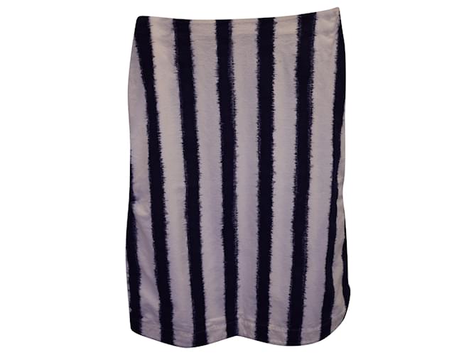 Marni Striped Skirt in Blue Cotton  ref.1325806