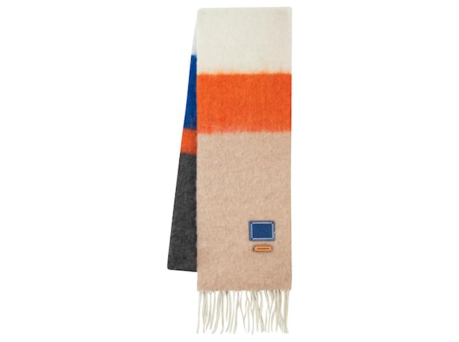 Autre Marque Narrow Scarf - Ader Error - Wool - Ivory Brown Beige  ref.1325820