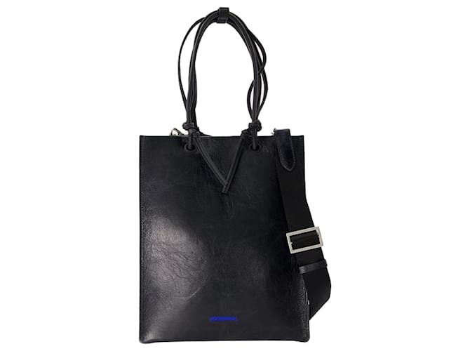 Autre Marque Shopper Bag - Ader Error - Leather - Black Pony-style calfskin  ref.1325872