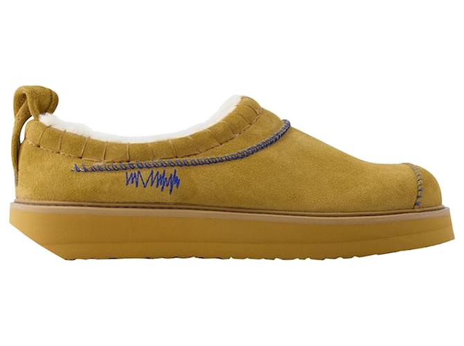 Autre Marque Pantoletten Slip On - Ader Error - Leder - Kamel Braun  ref.1325894